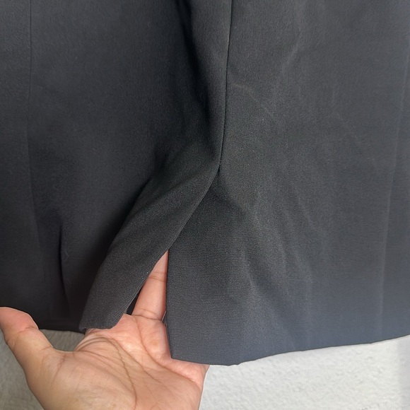 J. Crew Black Wool Button Front Blazer Padded Shoulders Womens Size 12 Business - Picture 5 of 15